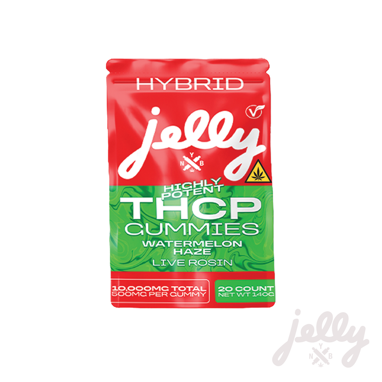 Jelly THCP Live Rosin Gummies — Watermelon Haze