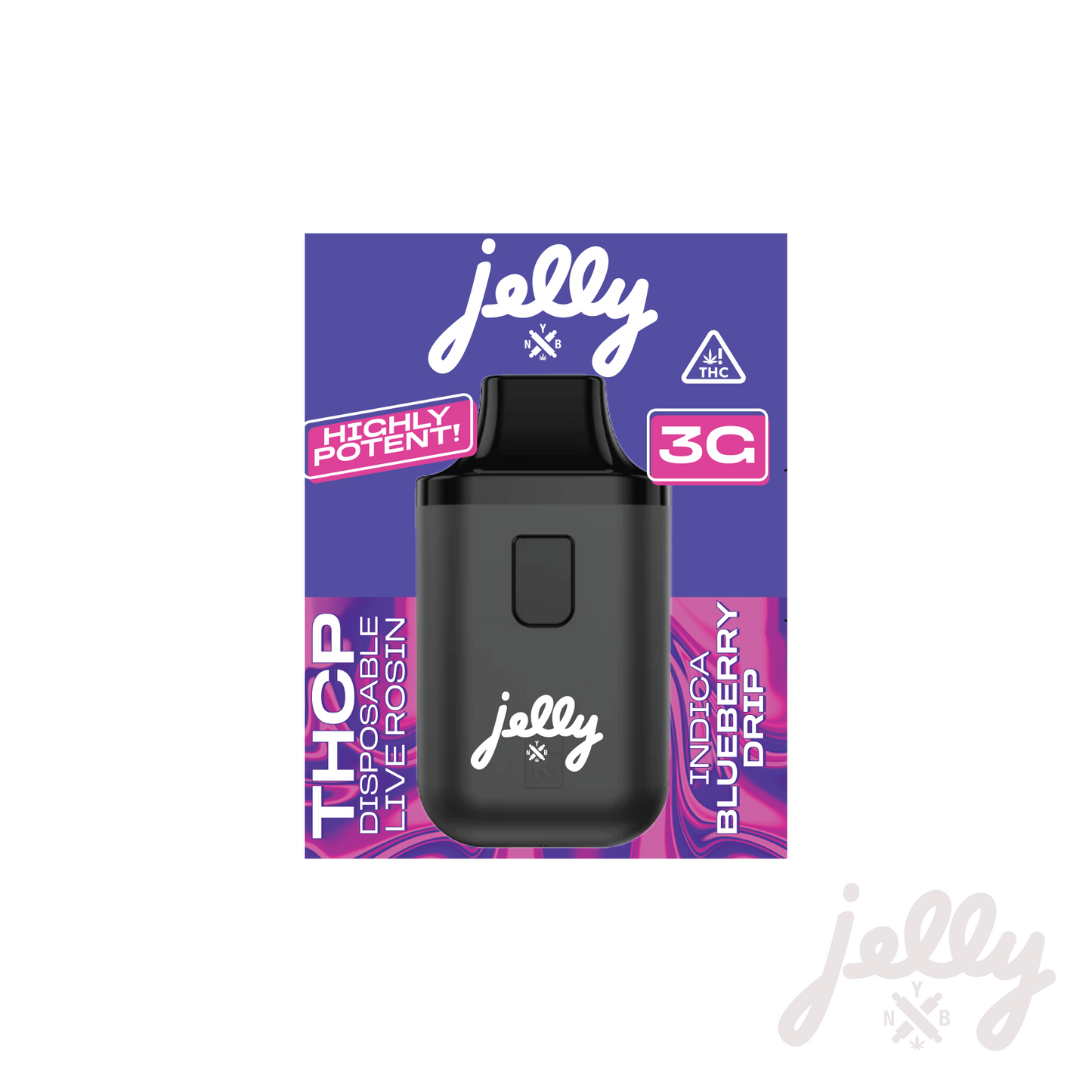 Jelly THCP 3g Disposable — Blueberry Drip