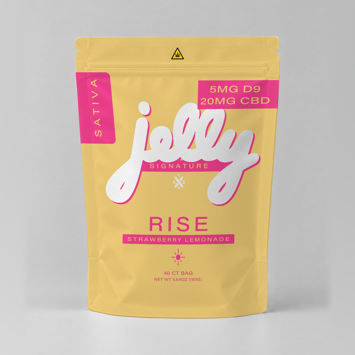Jelly Signature Series — Rise - 5mg D9 | THC 20MG CBD - Strawberry Lemonade