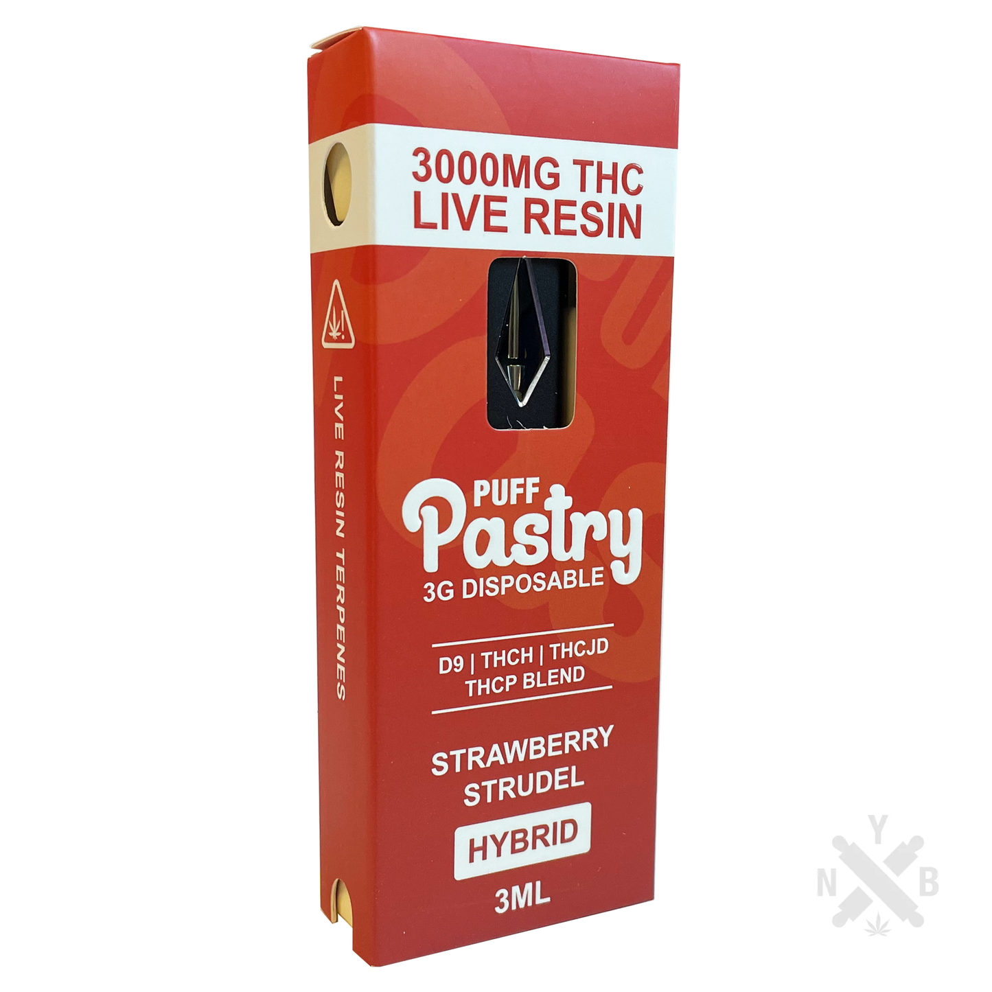 Puff Pastry 3000mg D9 THC | 3ml Disposable Pre-Heat Vape