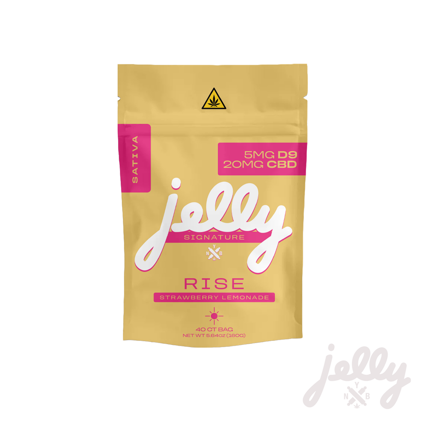 Jelly Signature Series — Rise - 5mg D9 | THC 20MG CBD - Strawberry Lemonade