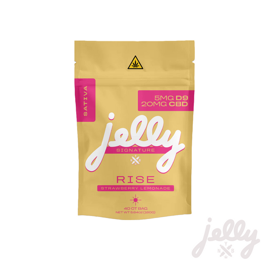 Jelly Signature Series — Rise - 5mg D9 | THC 20MG CBD - Strawberry Lemonade