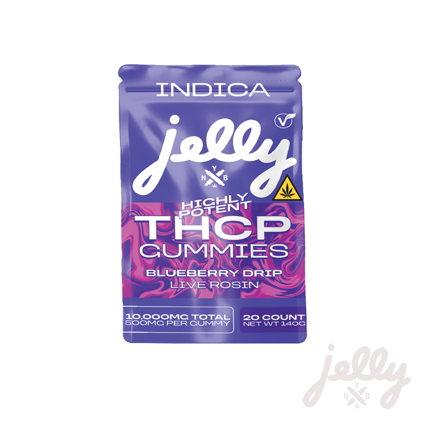 Jelly THCP Live Rosin Gummies — Blueberry Drip