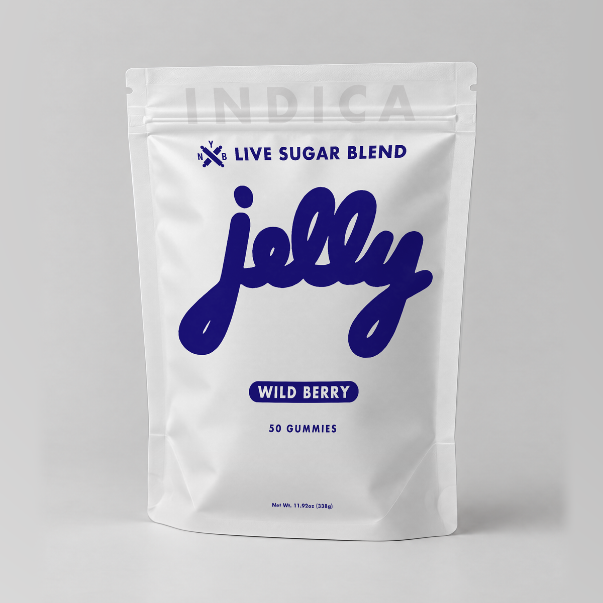 Jelly 10,000mg THC Live Sugar Blend Gummies — Wild Blueberry