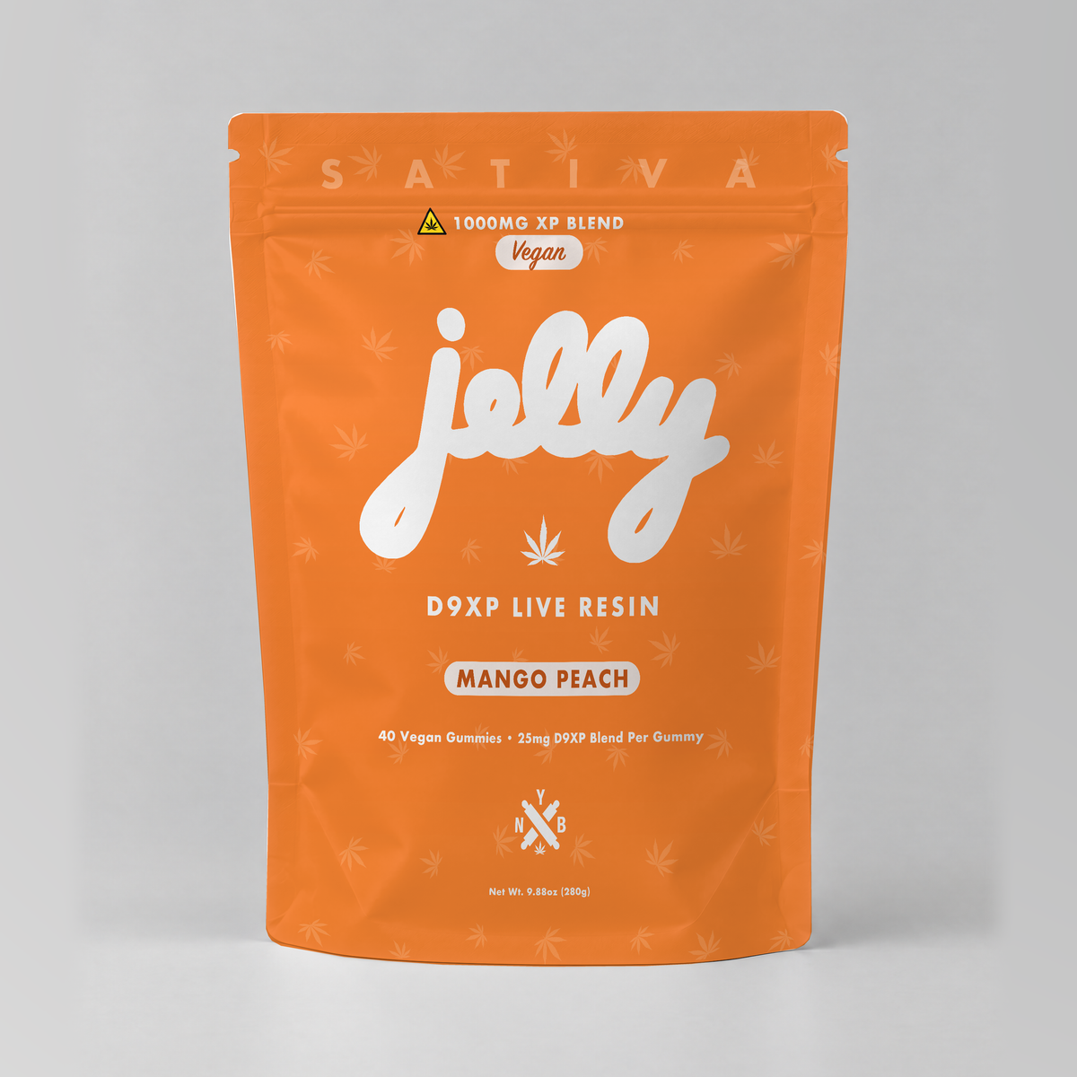 Jelly D9XP Live Resin Gummies — Mango Peach